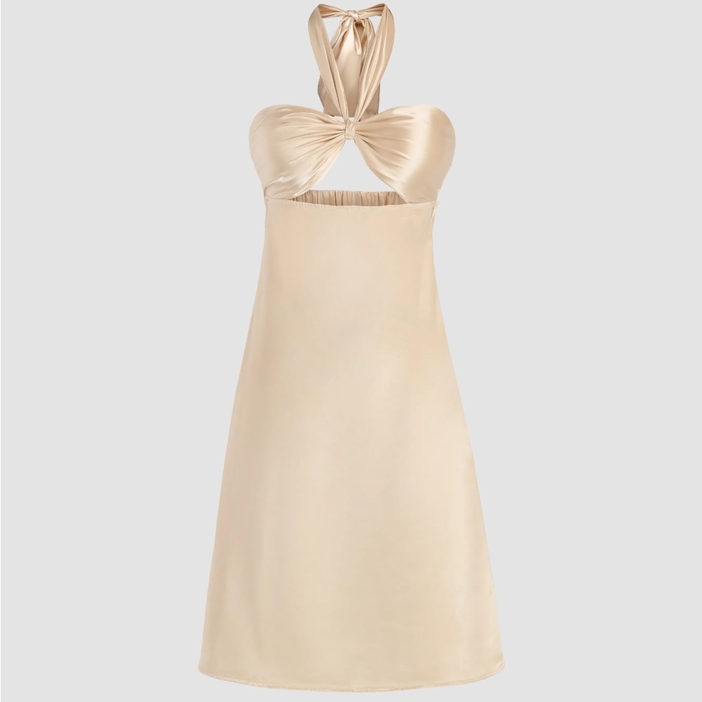 🎉🎉🎉3 for $25 NWT Cider Champagne Gold midi dress